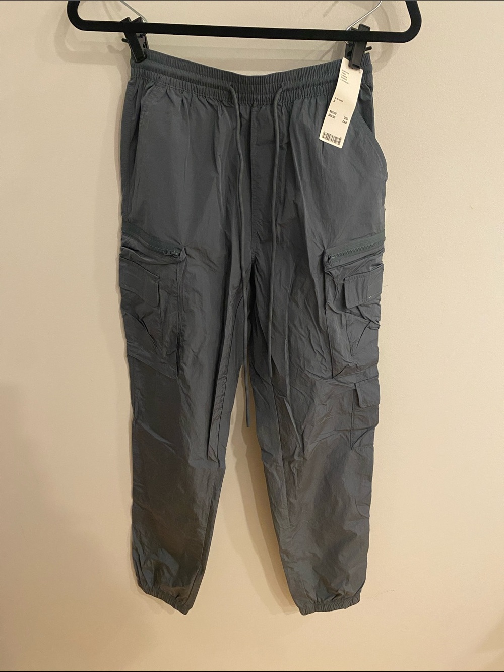 Men's Cargo Jogger Pants in Charcoal Gray